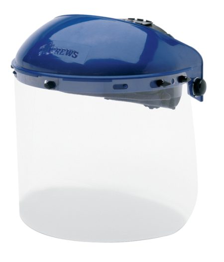 MCR Blue Lightweight Nylon Adjustable Size Face Shield