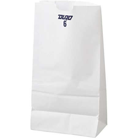 White 6lb. Paper Grocery Bag