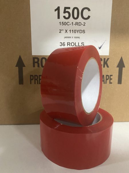 2" x 110 Yards Red Acrylic Tape