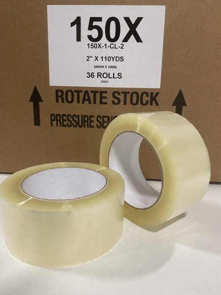2" x 110 yards 2mil Clear Acrylic Tape