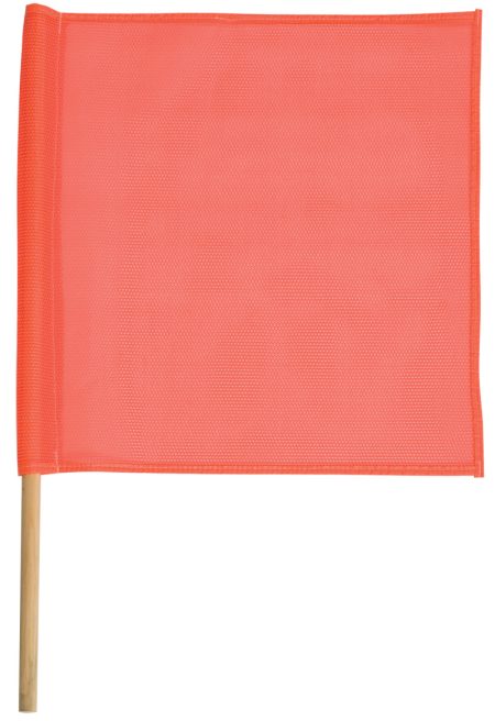 Red 18" x 18" Vinyl Warning Flag