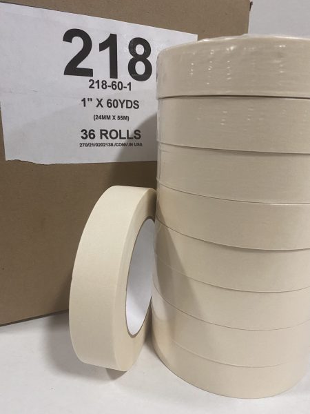 1" x 60 yards White Masking Tape