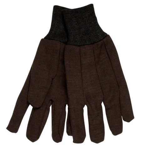 Brown Jersey Large Work Gloves