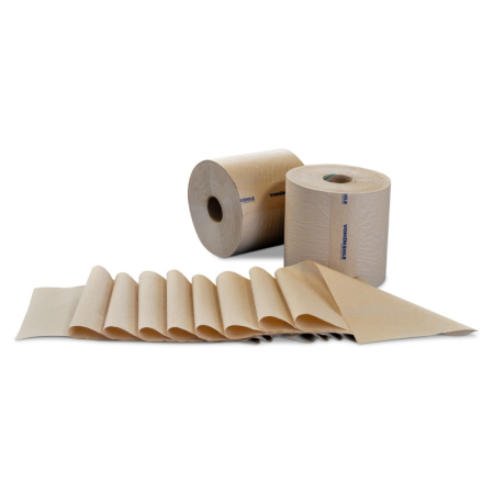 VonDrehle Preserve Hardwound Brown Roll Towels