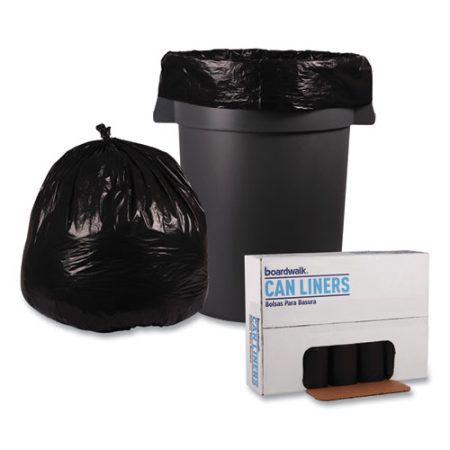 Boardwalk 45 gal. Black Low-Density Repro Can Liners
