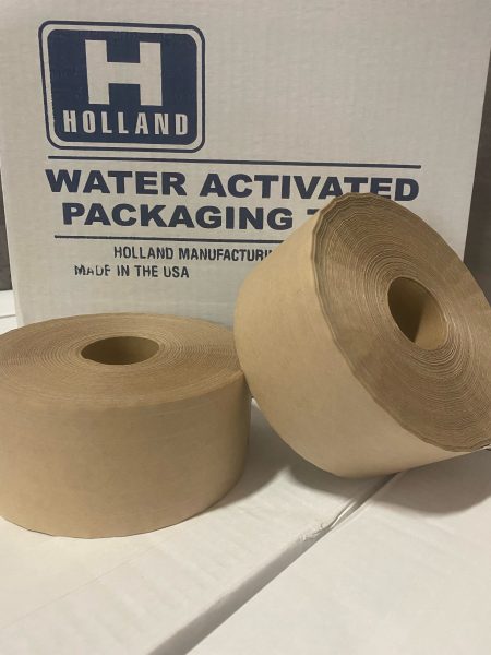 3" x 450' Natural Reinforced Plain Gum Tape