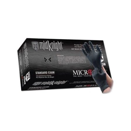 Midknight Extra Large Black Nitrile Glove