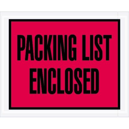 4 1/2" x 5 1/2" Full Face Packing List Enclosed