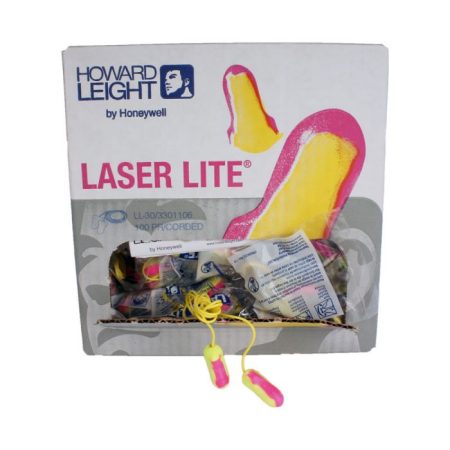Honeywell Laser-Lite Contoured T-shape Foam Corded Earplugs