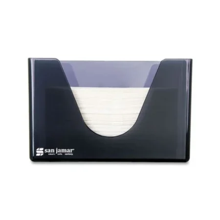 Black Pearl Plastic Countertop Folded Towel Dispenser