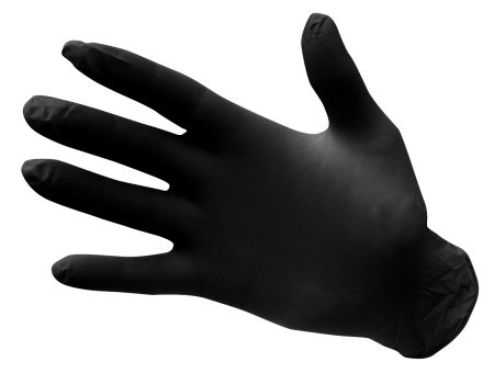 Glovepak USA Extra Large Black Nitrile 6 mil Exam Gloves