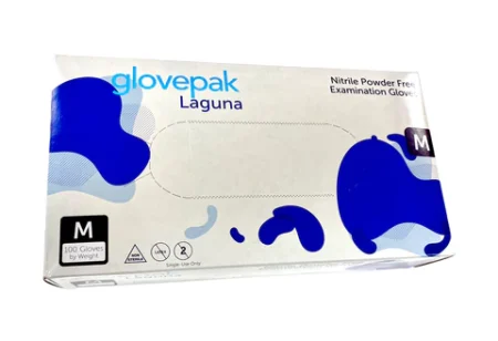 Glovepak USA Medium Black Nitrile 6 mil Exam Gloves