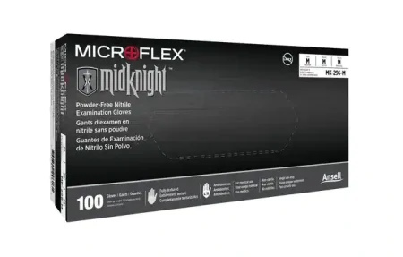 MidKnight Medium Black Nitrile Glove