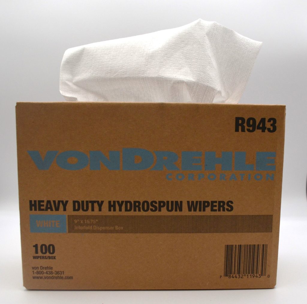 VonDrehle R943 Heavy Duty Hydrospun Wipers